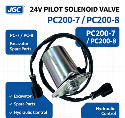 PC-7 PC-8 Części koparki do PC200-7 PC200-8 Zawór elektromagnetyczny pilotujący zawór elektromagnetyczny 24V