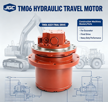 TM06 Części maszyn budowlanych Hydraulic Travel Motor Assy Final Drive for Excavator