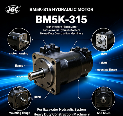 BM5K-315 Silnik hydrauliczny Silnik tłokowy wysokiego ciśnienia do koparek System hydrauliczny Maszyny budowlane ciężkie